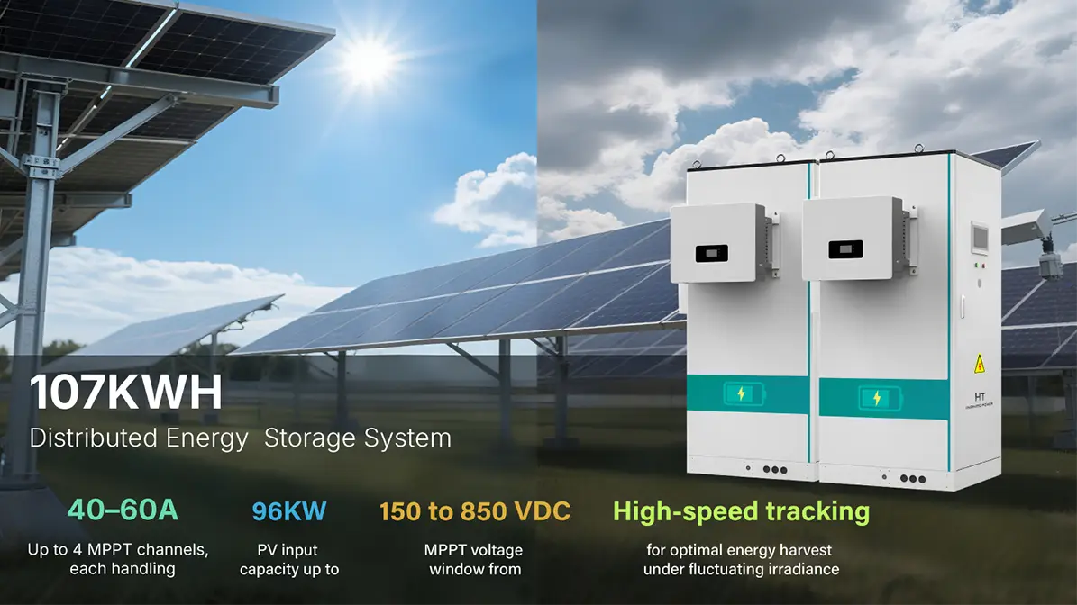 ht infinitepower 107KWH Distributed Energy Storage System Solar-Ready Architecture